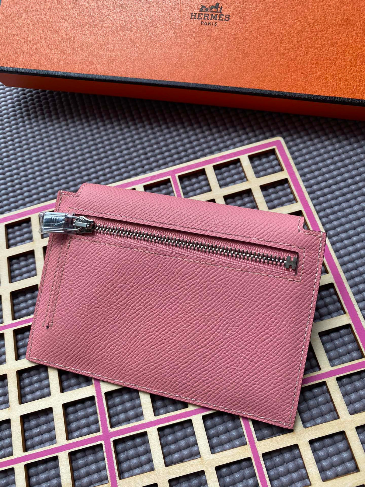 HM Kelly Pocket 13.5 Pink Epsom Shw