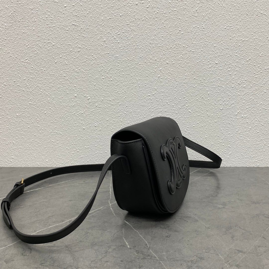 FOLCO CUIR TRIOMPHE 18 IN BLACK CALFSKIN