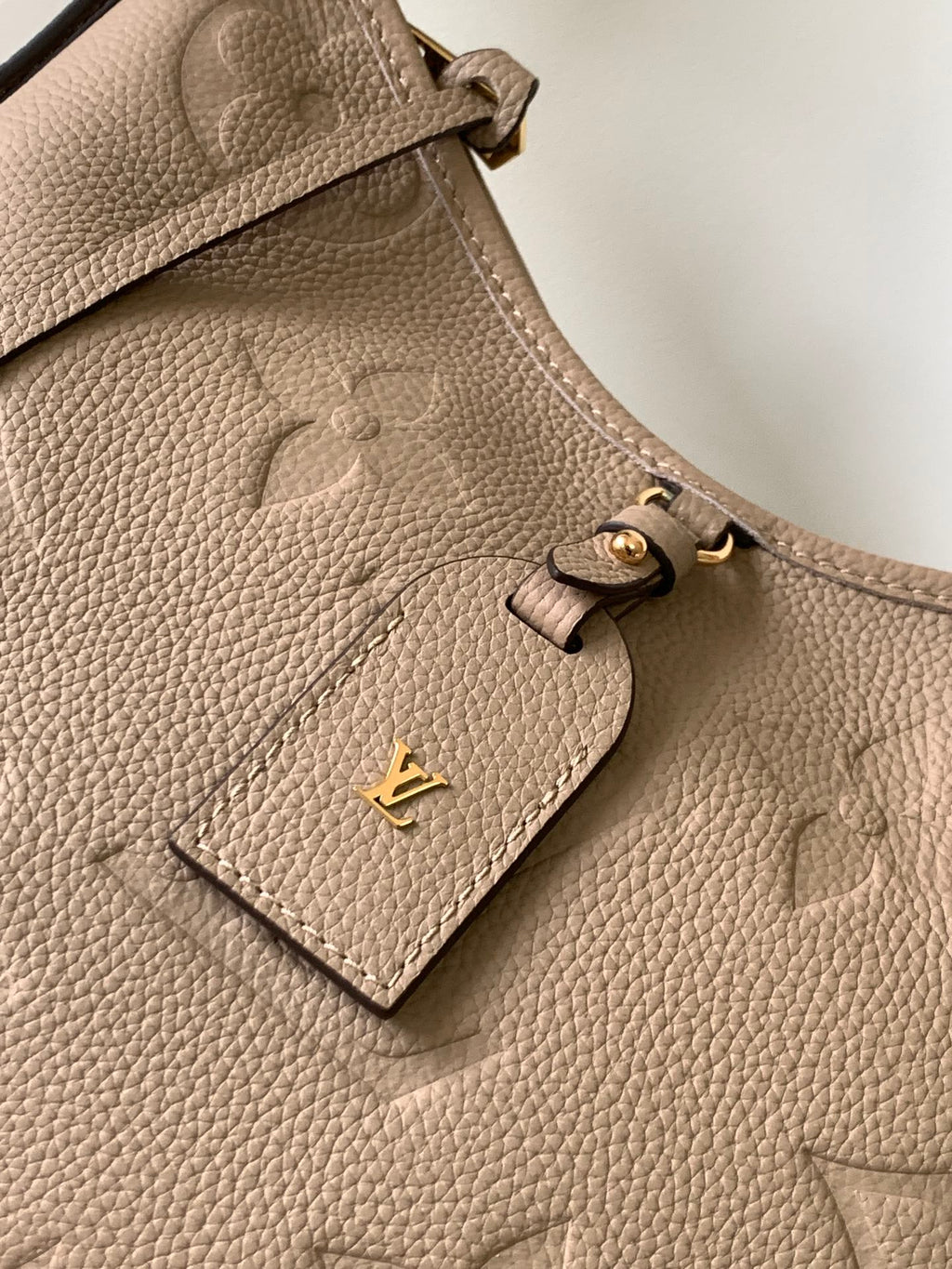 CARRYALL PM 29 BEIGE MONOGRAM GRAINED COWHIDE LEATHER