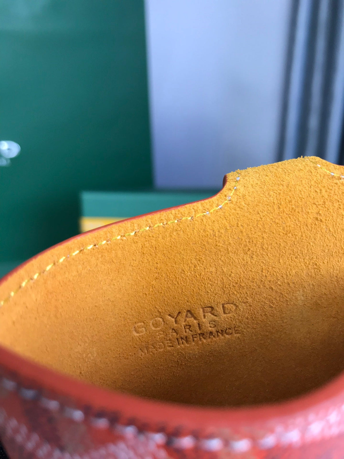 MONTMARTRE GM CASE 18 IN ORANGE GOYARDINE CANVAS