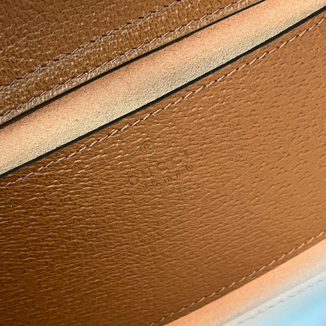 DIANA MEDIUM TOTE BAG 27 IN BROWN CALFSKIN BAMBOO HANDLES