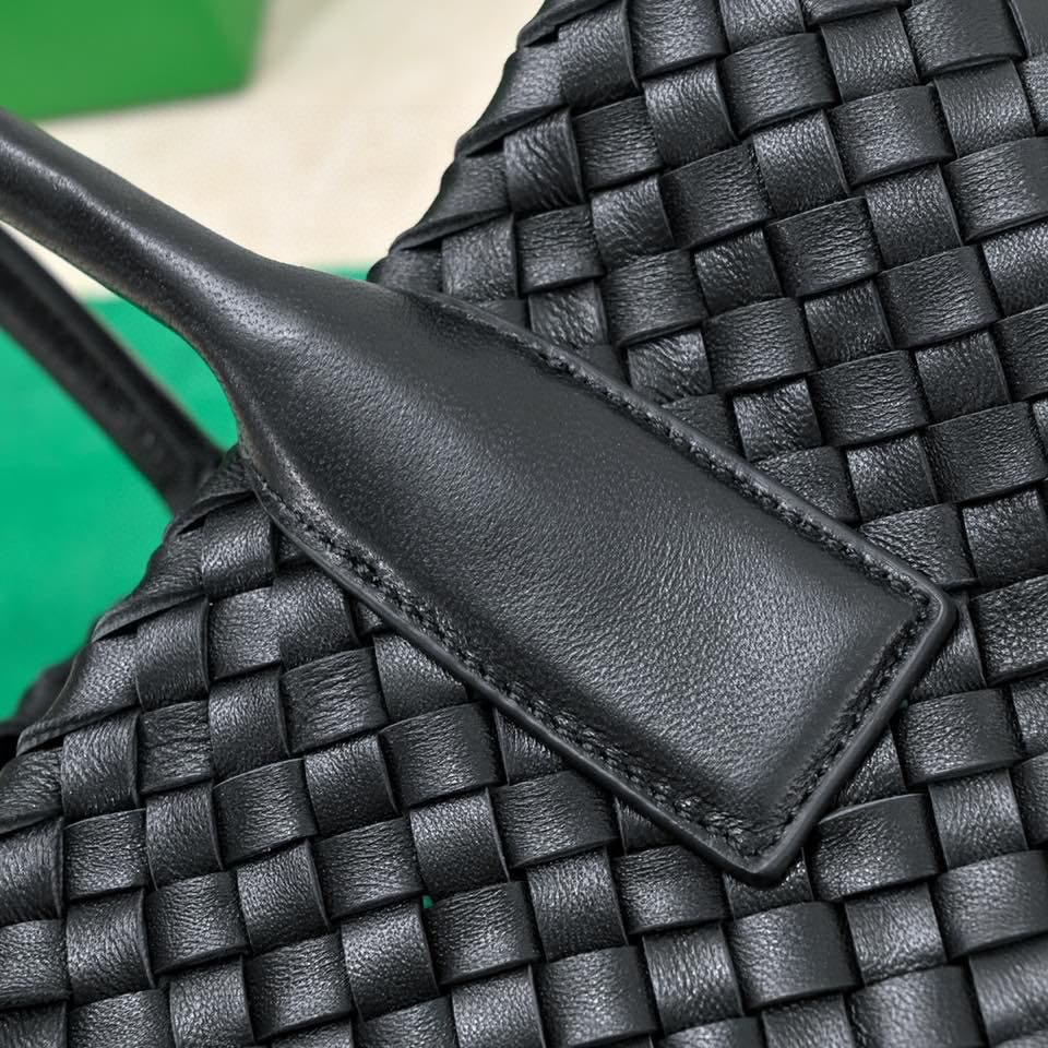 Large Cabat 45cm Black Lambskin Ghw