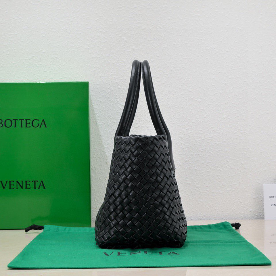 Large Cabat 45cm Black Lambskin Ghw