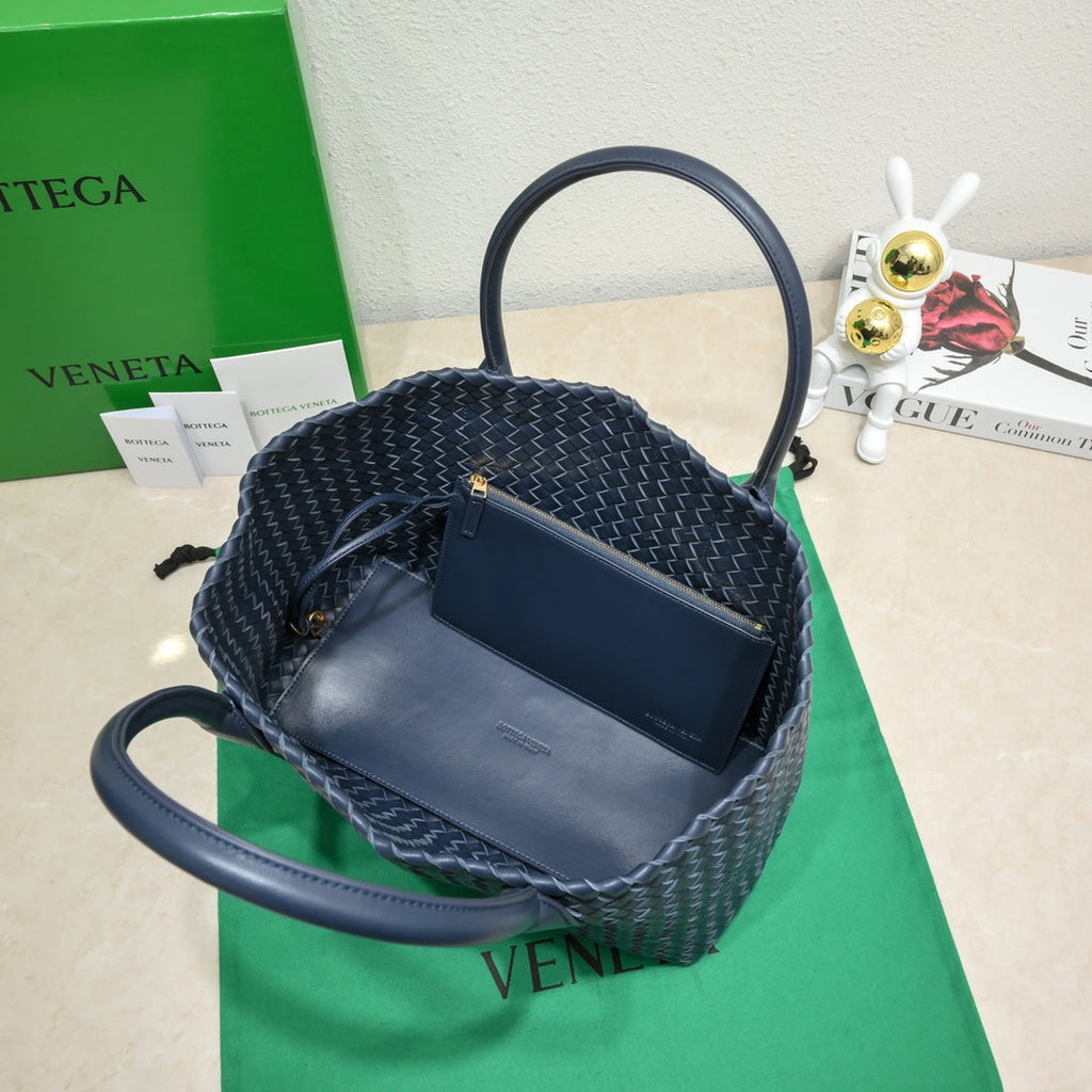 Large Cabat 45cm Navy Blue Lambskin Ghw
