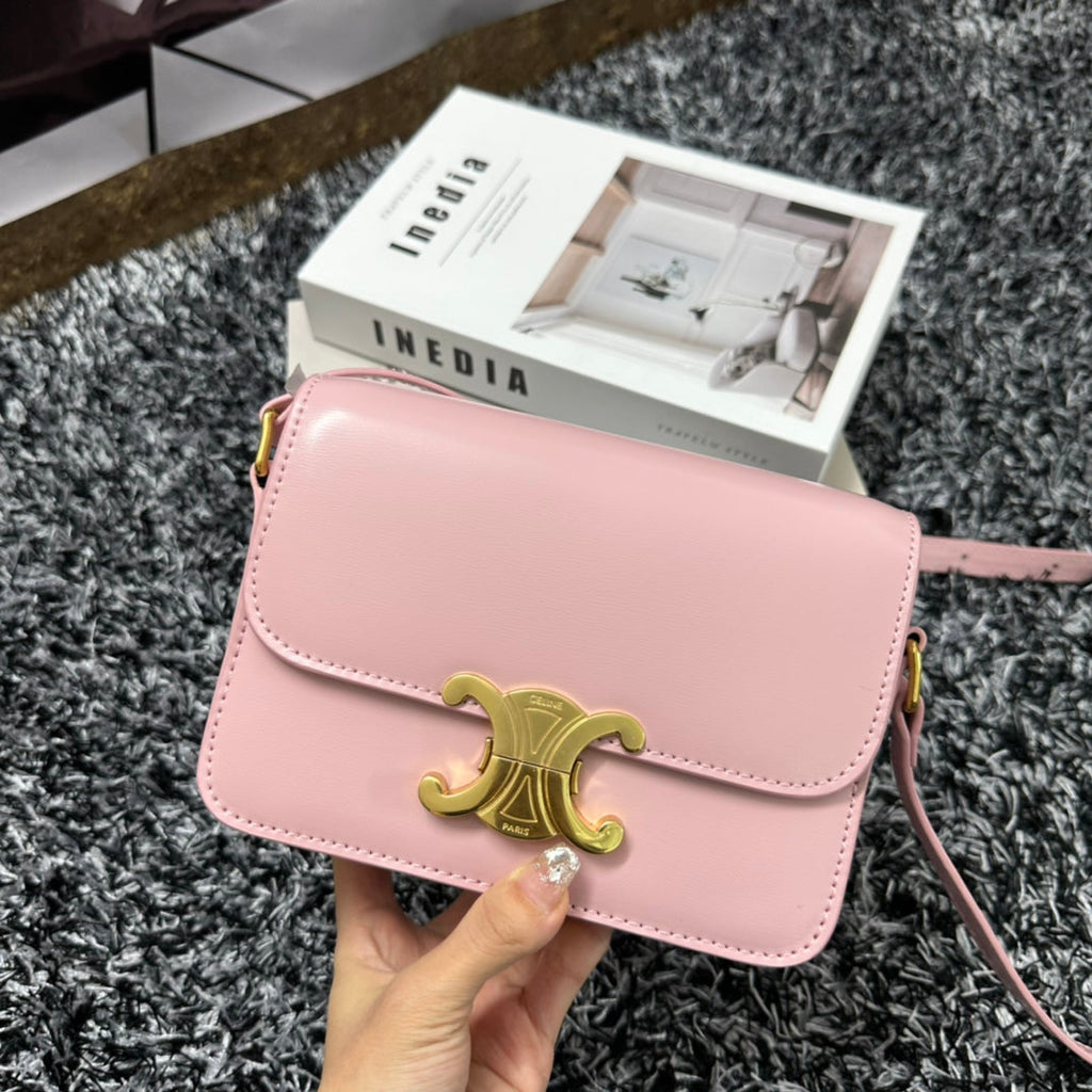 TRIOMPHE TEEN 18 PINK PASTEL COWHIDE LEATHER