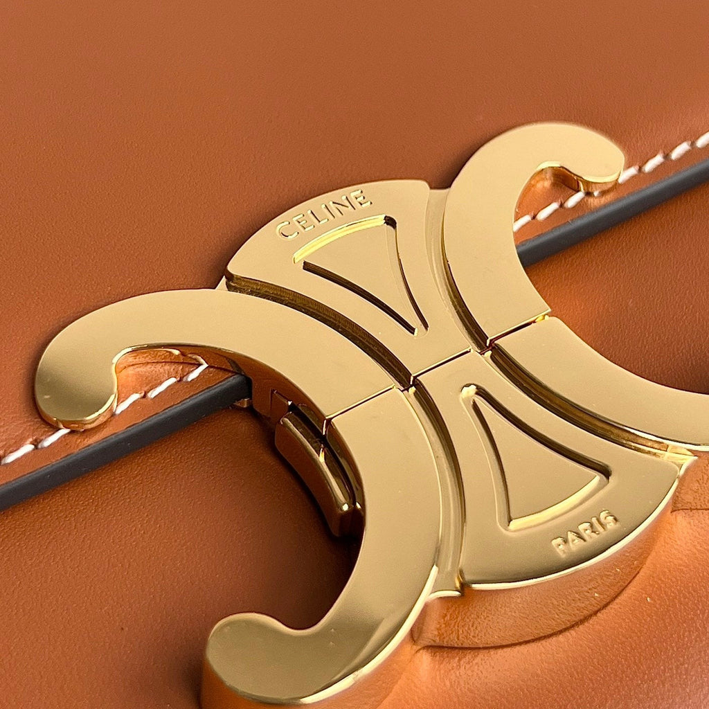 TRIOMPHE 20 CIDER ORANGE CALFSKIN