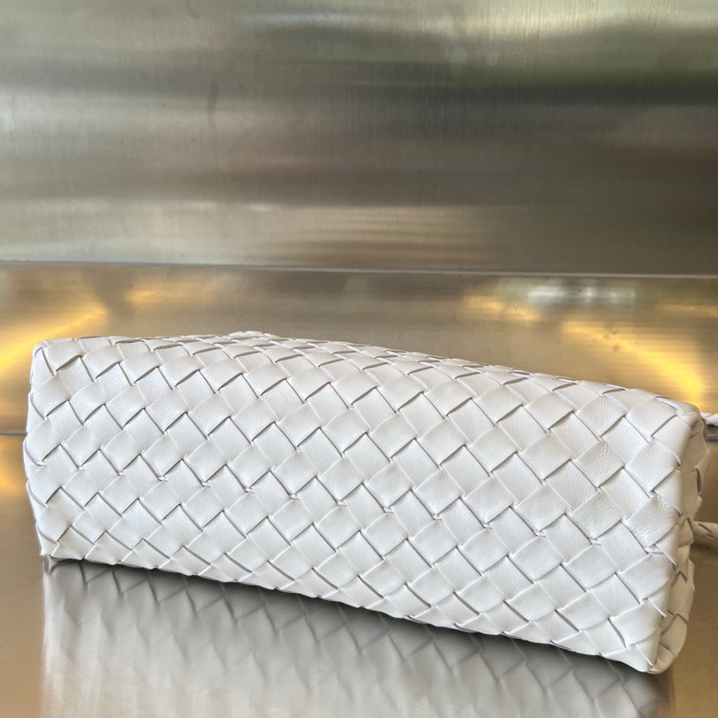 SMALL ANDIAMO 29 IN WHITE LAMBSKIN