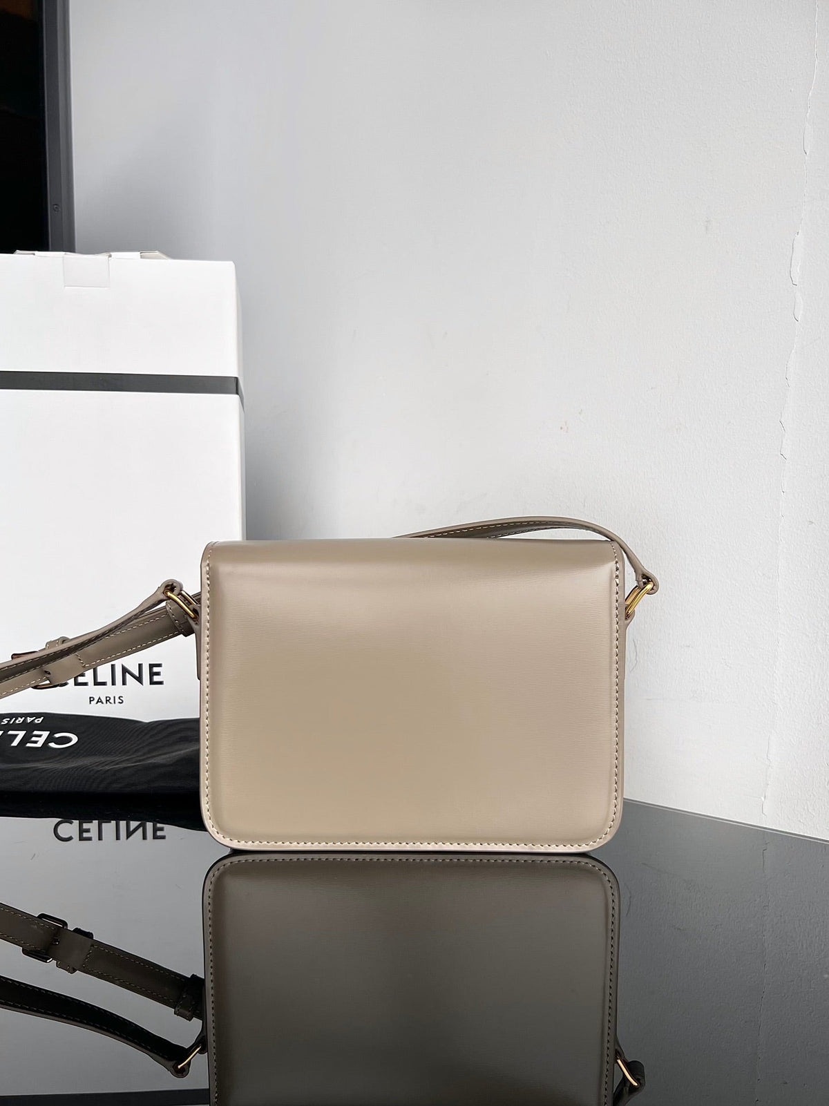 TRIOMPHE TEEN 22 PEBBLE GREY COWHIDE