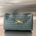 SMALL ANDIAMO 29 IN DARK GREEN LAMBSKIN