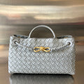 SMALL ANDIAMO 29 IN GREY LAMBSKIN