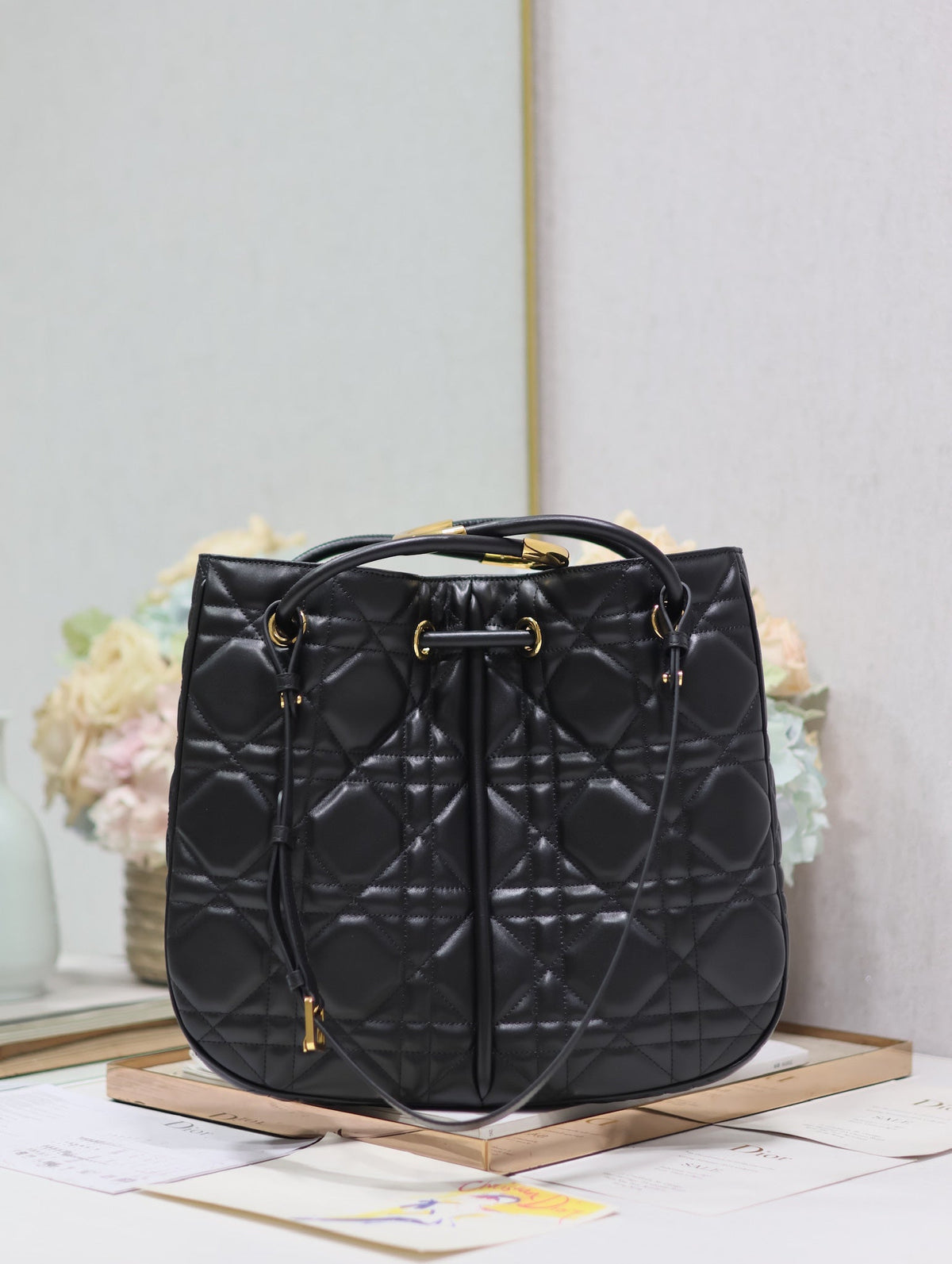 MEDIUM 34 NOLITA BAG IN BLACK MACROCANNAGE CALFSKIN