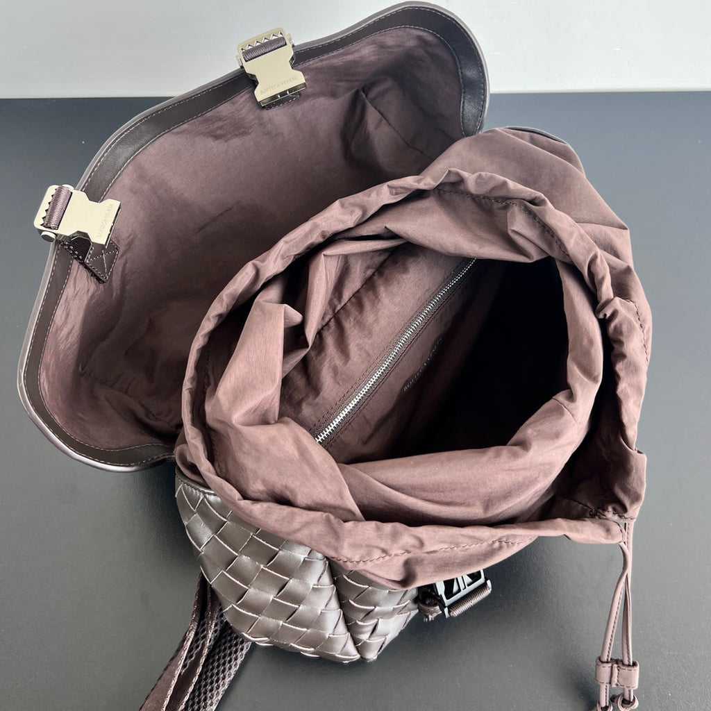 POSTINO BAG 30 IN HICKORY BROWN CALFSKIN