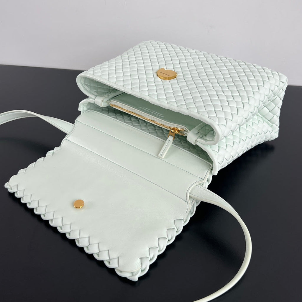 PATTI SHOULDER BAG 26 IN IRISH MINT LAMBSKIN