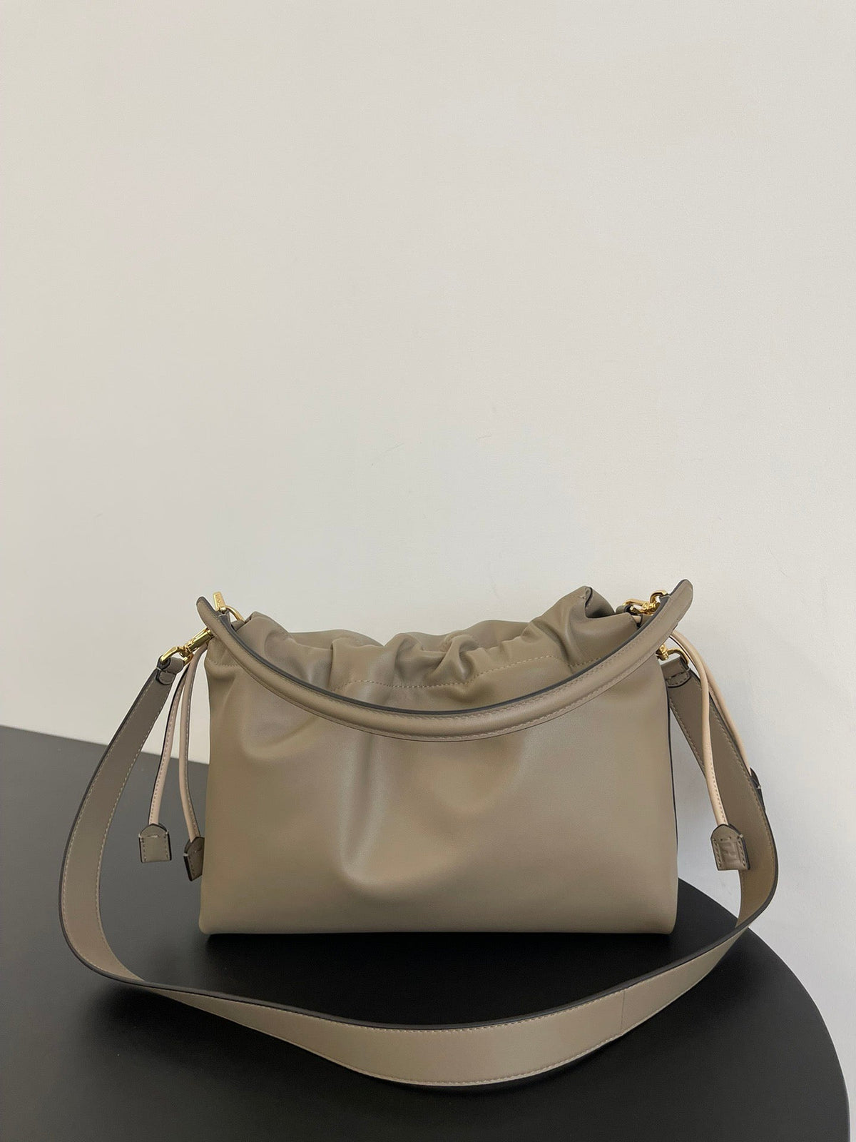 Mamma Bauguette Medium Nappa Leather Dove Grey
