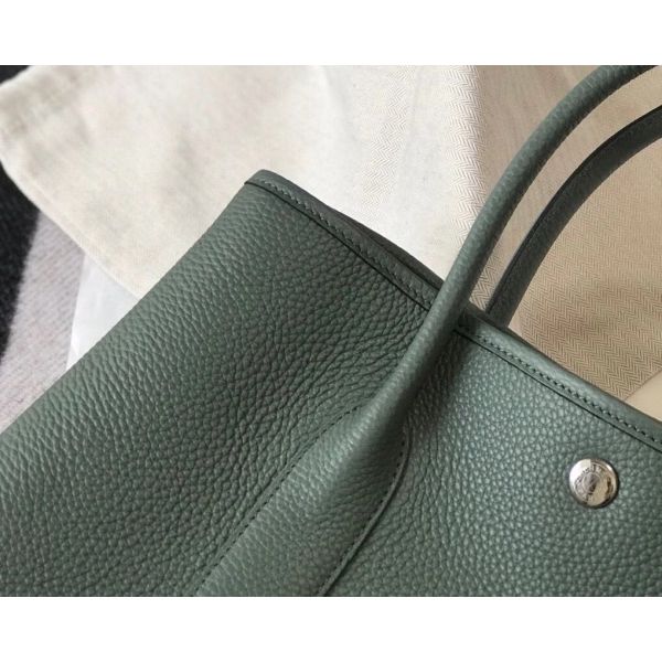 HERM Garden Party 36 Bag In Vert Amande Clemence Leather