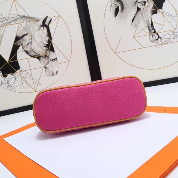 HERM Medium Bolide Travel Case In Rose Red Cotton