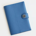 HERM R.M.S Passport Holder in Blue France Evercolor Calfskin