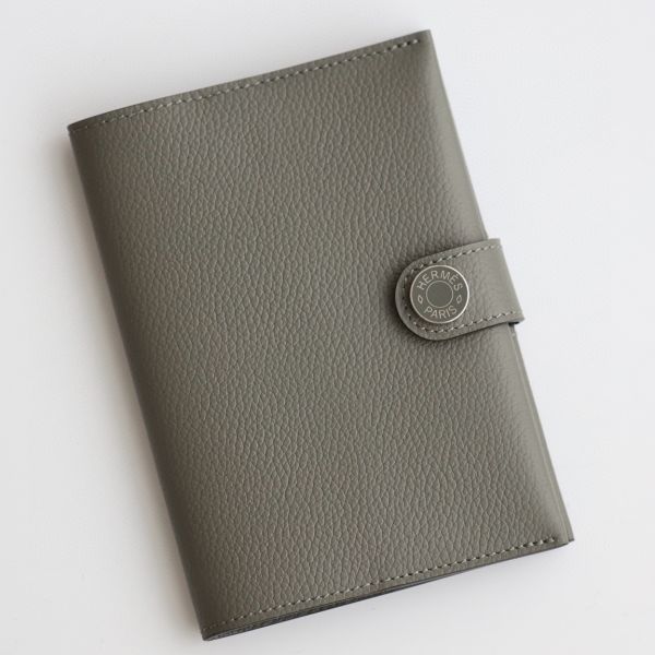 HERM R.M.S Passport Holder in Gris Meyer Evercolor Calfskin