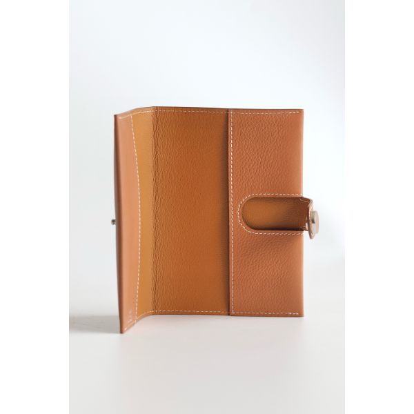 HERM R.M.S Passport Holder in Gold Evercolor Calfskin