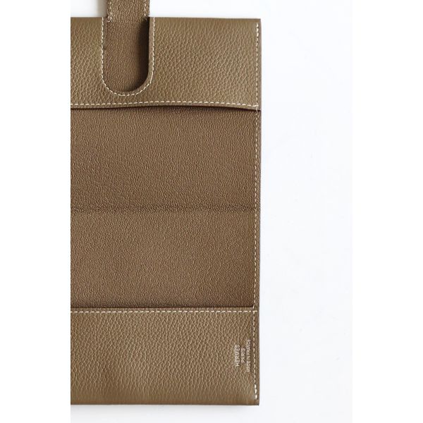 HERM R.M.S Passport Holder in Taupe Evercolor Calfskin