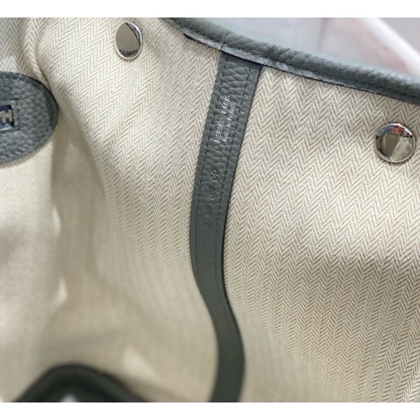 HERM Garden Party 36 Bag In Gris Meyer Clemence Leather