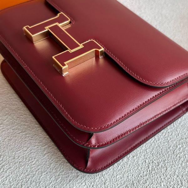 HERM Kelly Moove Handmade Bag in Taupe Swift Calfskin