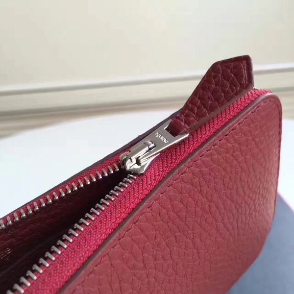 HERM Ruby Clemence Azap Zipped Wallet