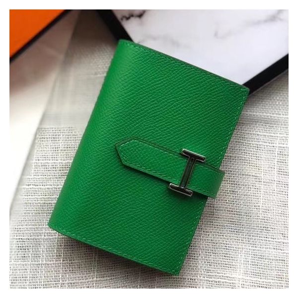 HERM Bearn Mini Wallet In Bamboo Epsom Leather