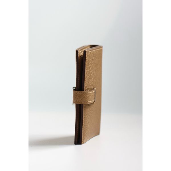 HERM Bearn Compact Handmade Wallet in Chai Epsom Calfskin
