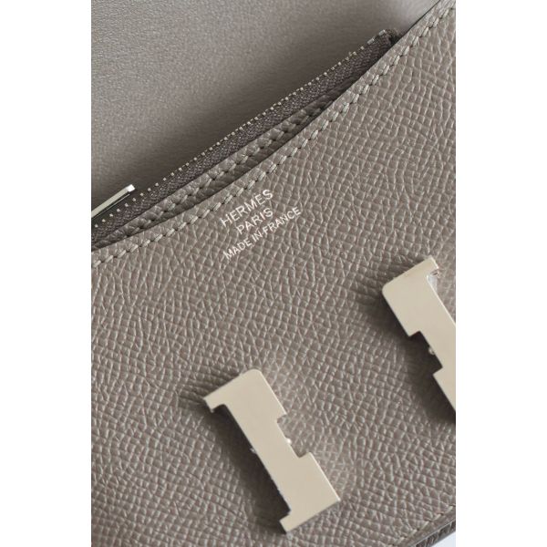 HERM Constance Slim Wallet in Etain Epsom Calfskin