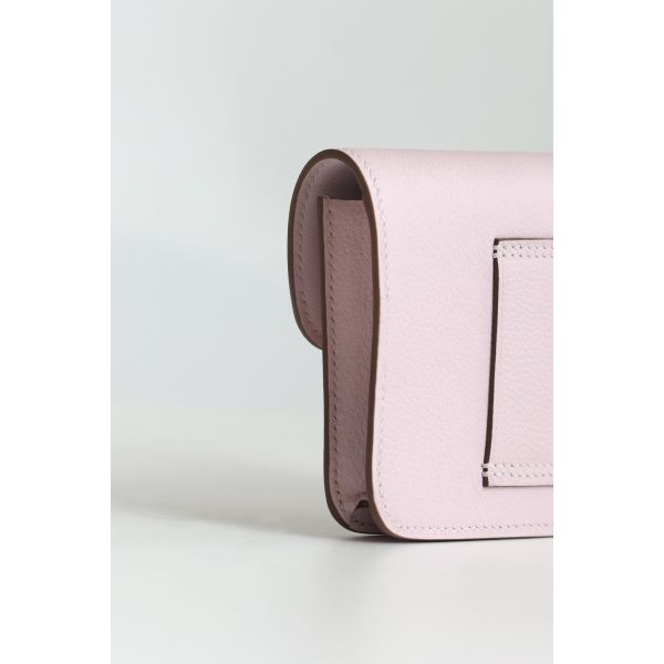 HERM Constance Slim Wallet in Mauve Pale Epsom Calfskin