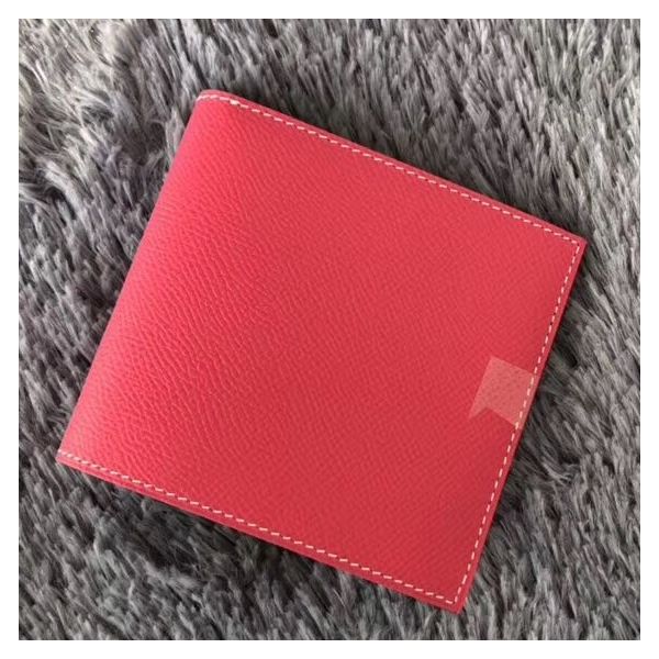 HERM Rose Red MC¬≤ Copernic Compact Wallet