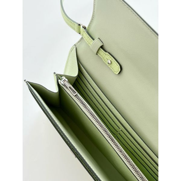 HERM Constance To Go Wallet in Vert Fizz Epsom Calfskin