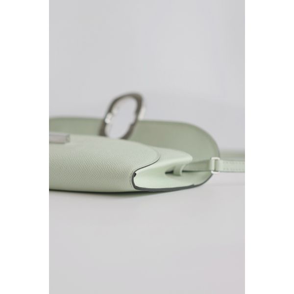 HERM Maillon To Go Wallet in Vert Fizz Epsom Calfskin