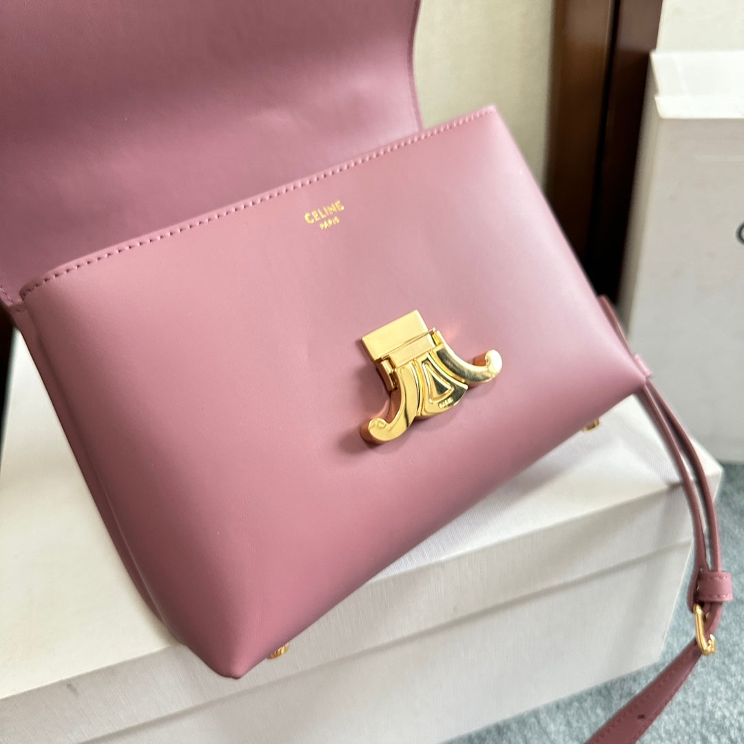NINO BAG 20 IN OPIUM SOFT CALFSKIN GOLD HARDWARE