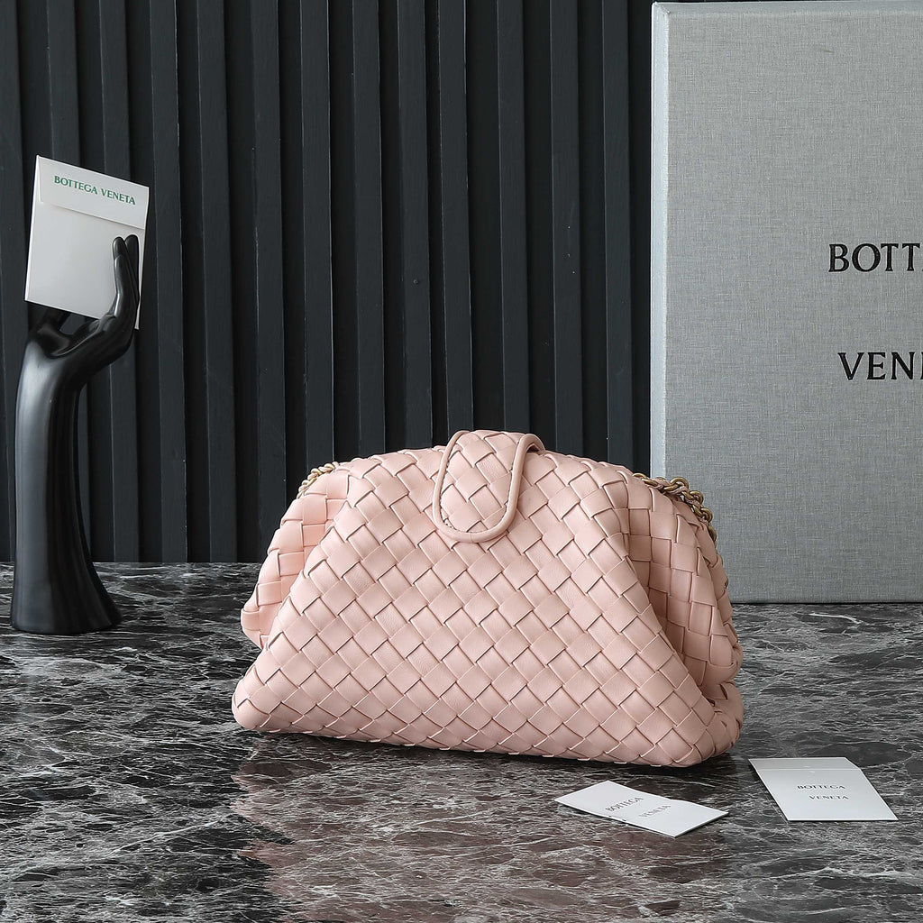 LAUREN 1980 BAG 31 IN MELON PINK LAMBSKIN GOLD STRAP