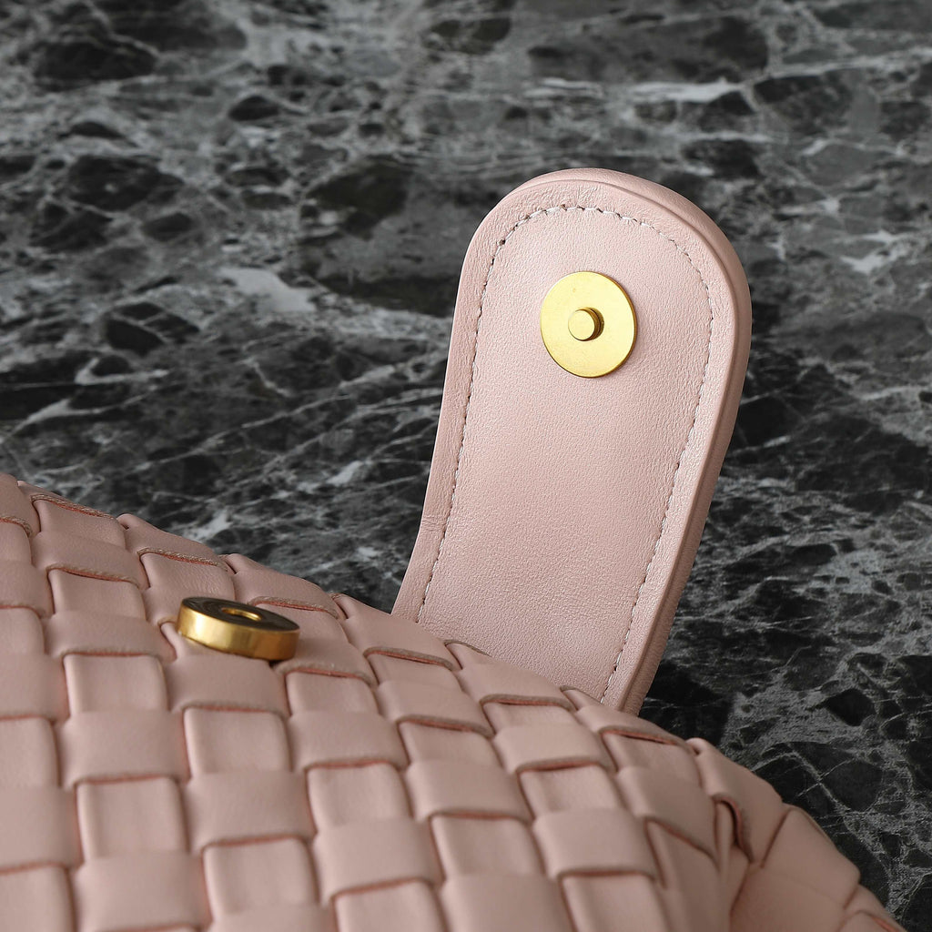 LAUREN 1980 BAG 31 IN MELON PINK LAMBSKIN GOLD STRAP