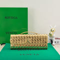 BV Long Clutch Andiamo 31 Gold Metalic Leather Ghw