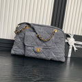 BOWLING BAG 44 IN SANTAS GRAY DENIM GOLD HARDWARE