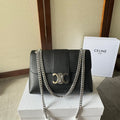 MEDIUM CELINE VICTOIRE BAG 25 IN BLACK CALFSKIN SILVER HARDWARE