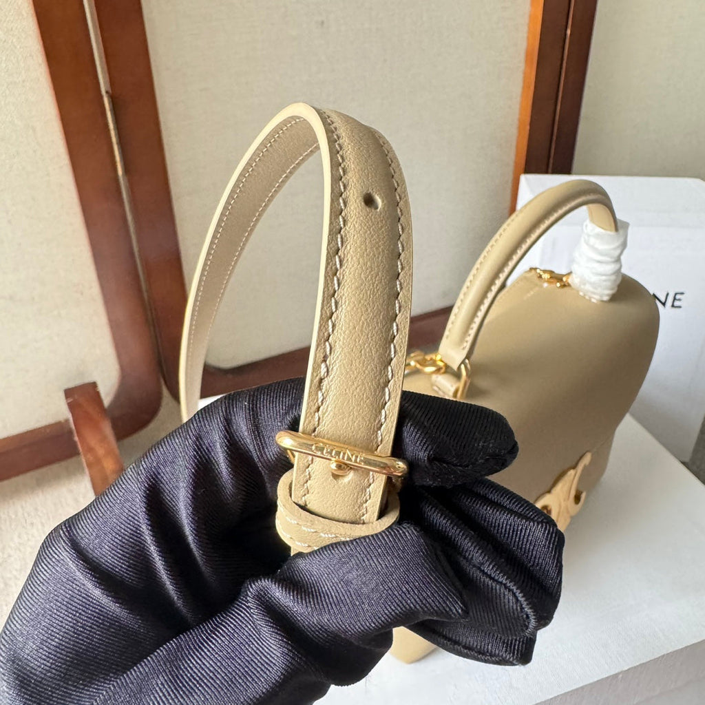 TEEN NINO BAG 20 IN PARMESEAN YELLOW SOFT CALFSKIN GOLD HARDWARE