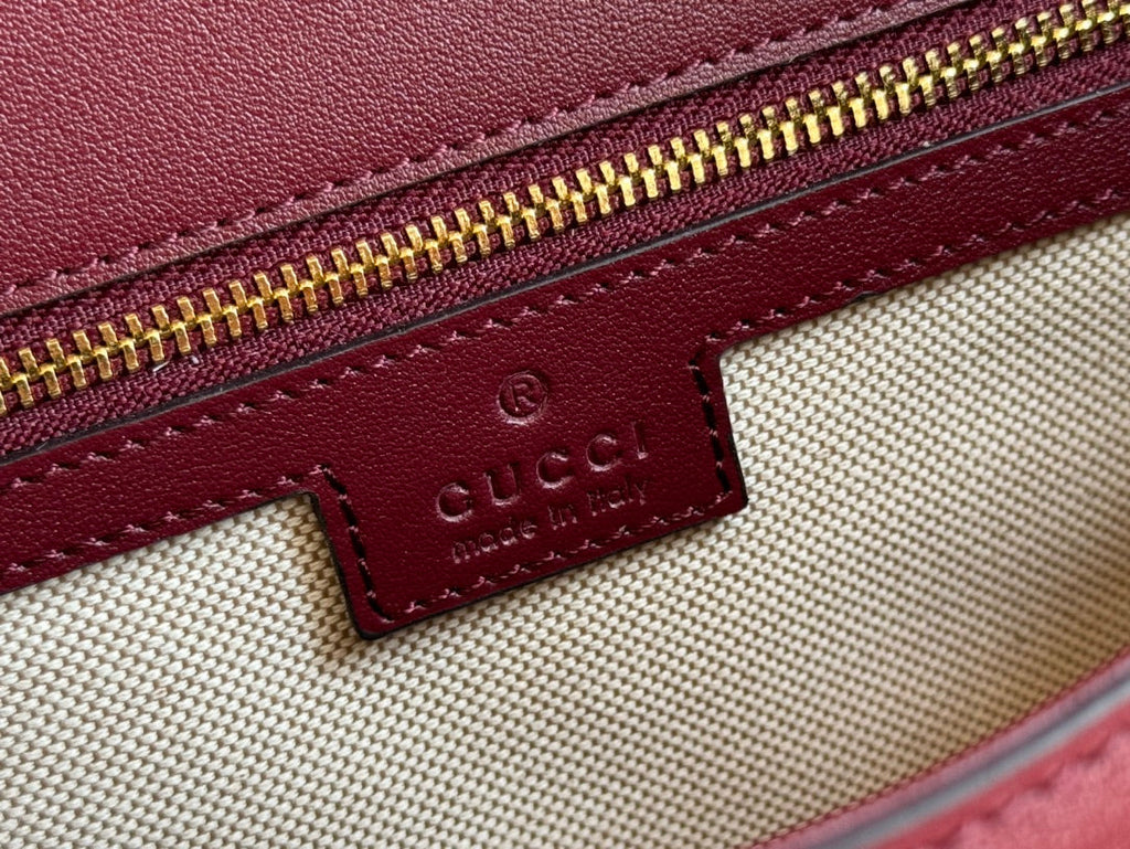 BLONDIE LARGE TOP HANDLE BAG 32 IN ROSSO ANCORA RED CALFSKIN