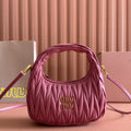 WANDER MATELASSÉ HANDBAG 23 IN CONTESSA PINK LAMBSKIN