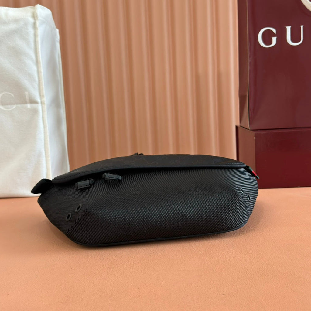 LARGE BELT BAG 32 IN BLACK GG NYLON